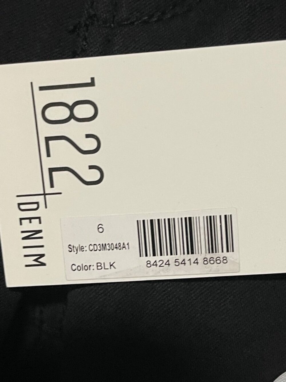 1822 Denim Womens Crop Skinny Jeans Size 6 Black Stretch Lightweight Summer - Picture 5 of 12